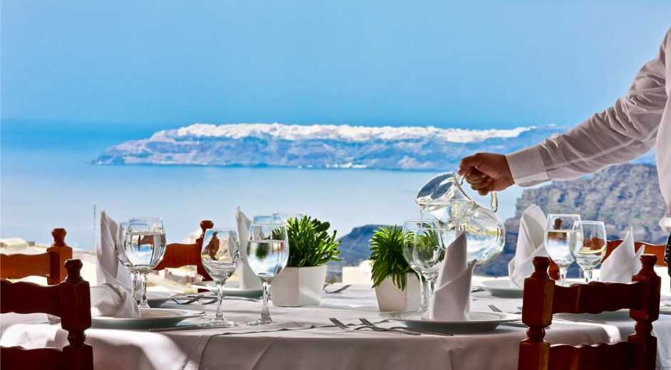 Top Gourmet Restaurant Views On Santorini